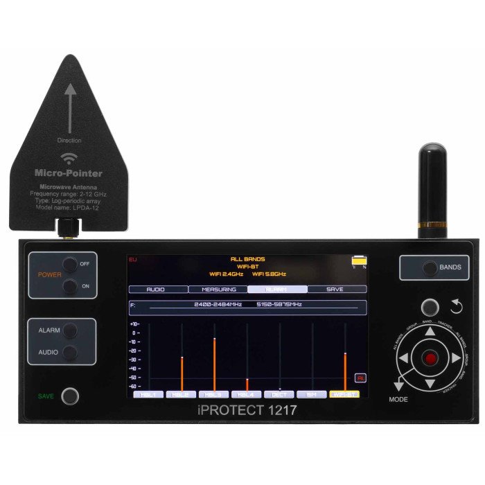 New generation professional spy bug detector iProtect 1217i